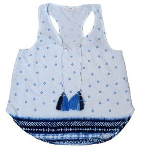 3/$15 Ocean Drive Tie Dye Geometric Print Tank Top Size Medium